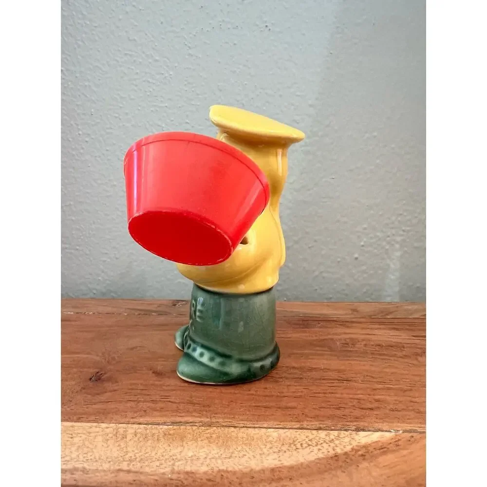 Measure Boy Measuring Spoon Holder Vtg 50's Kitschy #1 Retro Kitchen Set Novelty